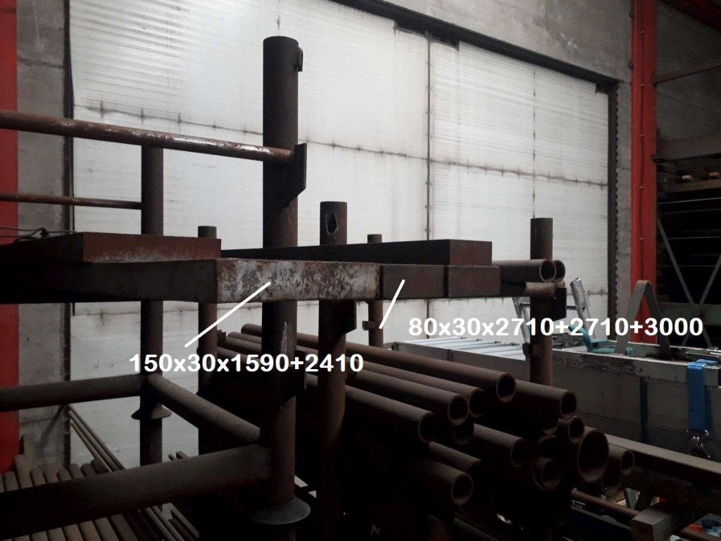 Metalen divers Plat 80x30 : 2 stuks 2.71 m en 1 stuk 1.4 m, Doe-het-zelf en Bouw, Ophalen, Nieuw