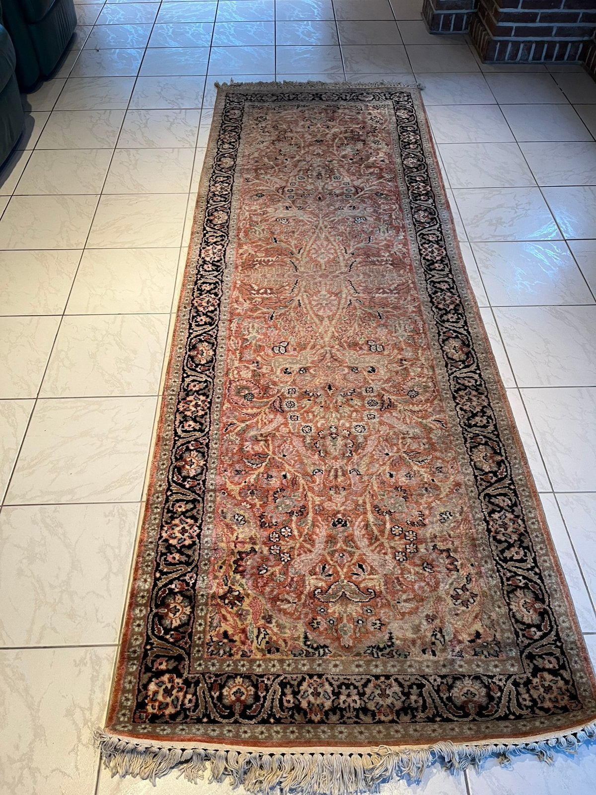 Beau tapis de course, dessin oriental, Maison & Meubles, 200 cm ou plus, Enlèvement, Utilisé, 50 à 100 cm