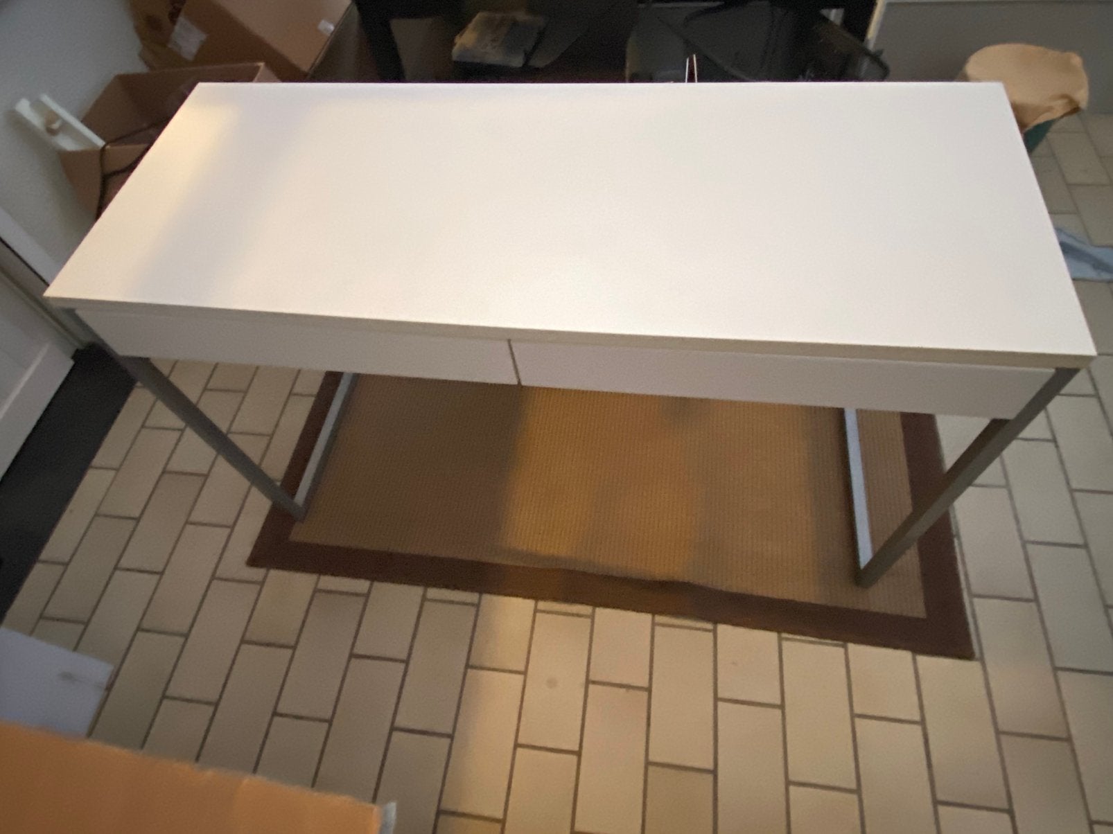 Bureau, Ophalen, Gebruikt, IKEA, Wit