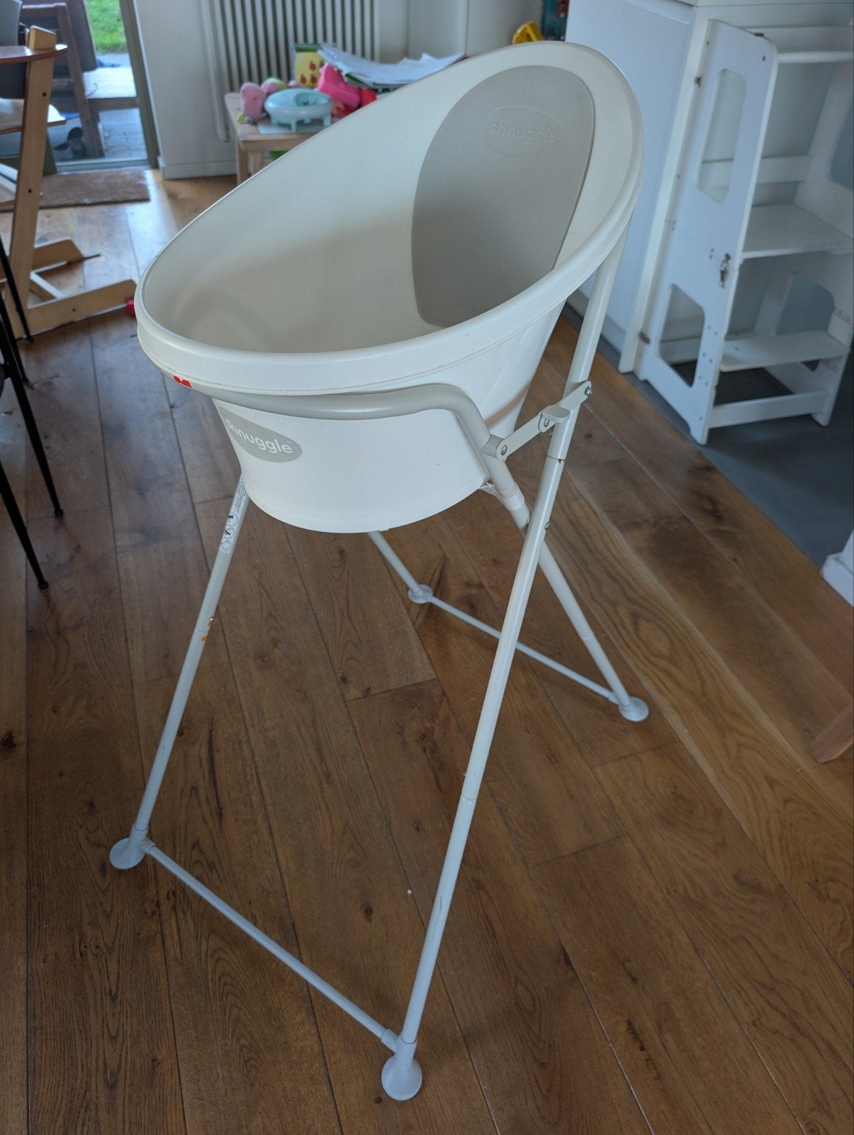 shnuggle baby bad + staander, Zo goed als nieuw, Badje, Standaard, Ophalen