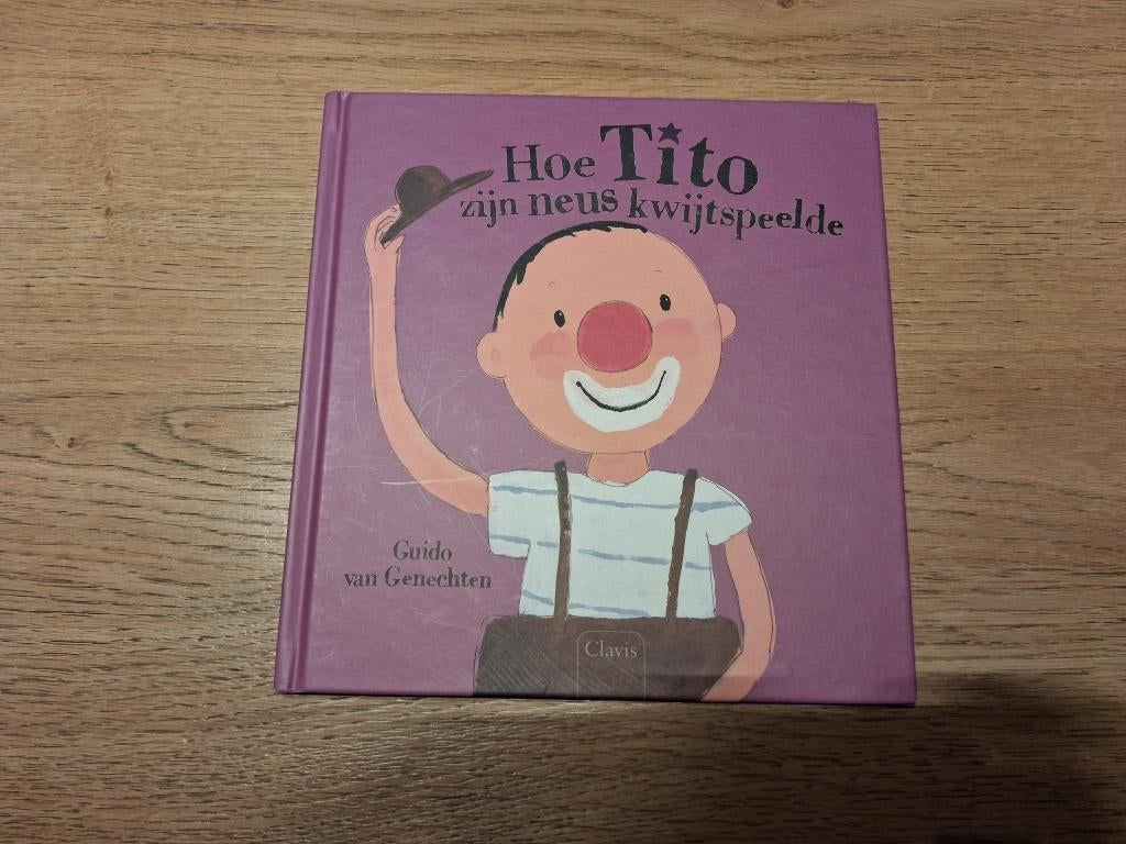Prentenboek: "Hoe Tito zijn neus kwijtspeelde", Boeken, Gelezen, Fictie algemeen, Guido Van Genechten, Ophalen of Verzenden