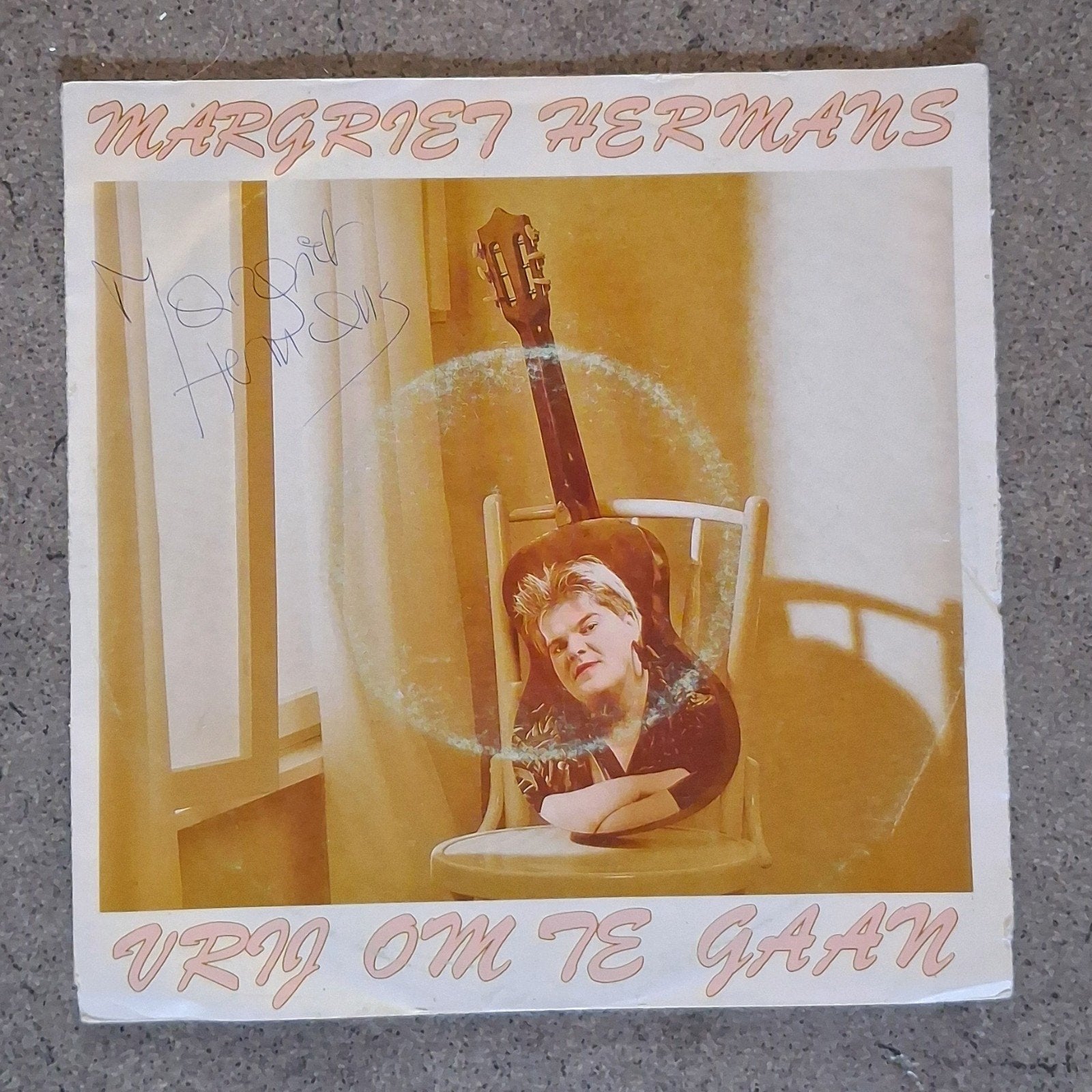 Margriet Hermans: Vrij Om Te Gaan (7") gesigneerd, Cd's en Dvd's, Originele persing, Ophalen of Verzenden, 7 inch