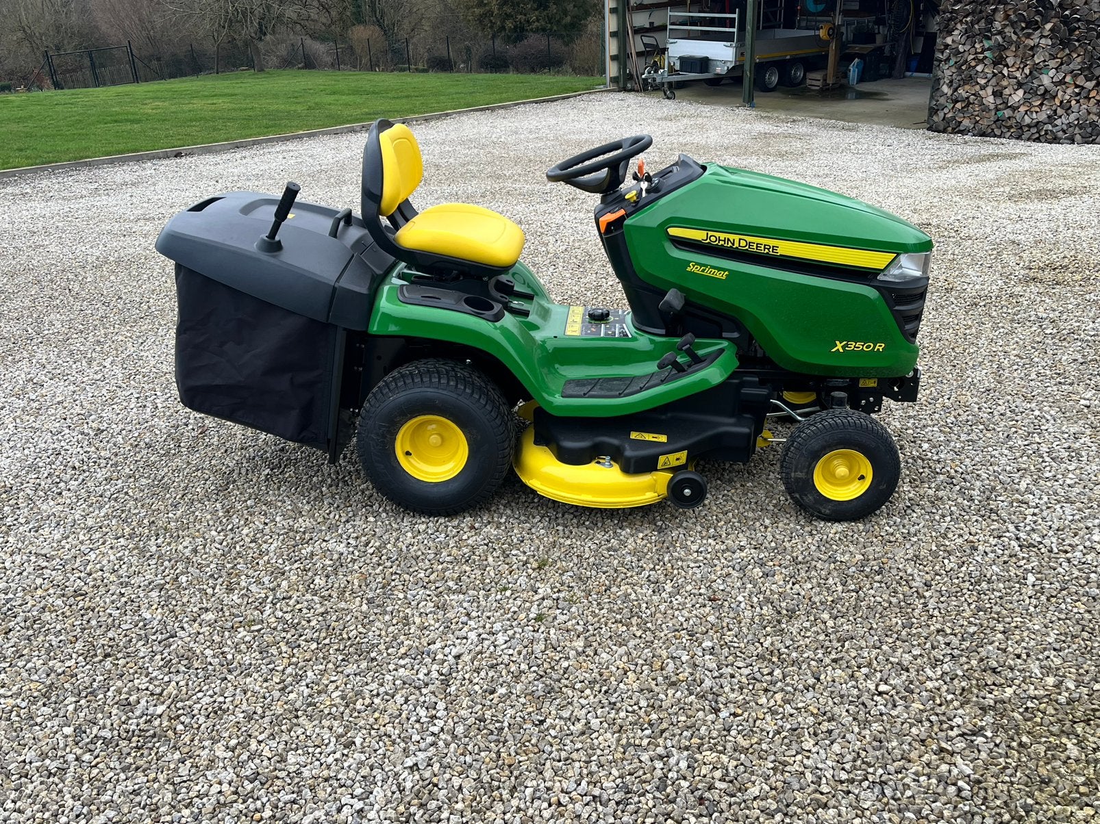 Tracteur tondeuse John Deere X350R, Jardin & Terrasse, Neuf, Tondeuses à gazon à essence, Bac de ramassage, Enlèvement