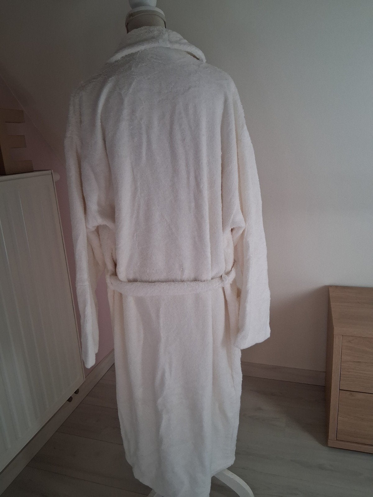 witte badjas Santens - kamerjas - L/XL, Kleding | Heren, Ophalen of Verzenden, Maat 52/54 (L), Wit, Santens