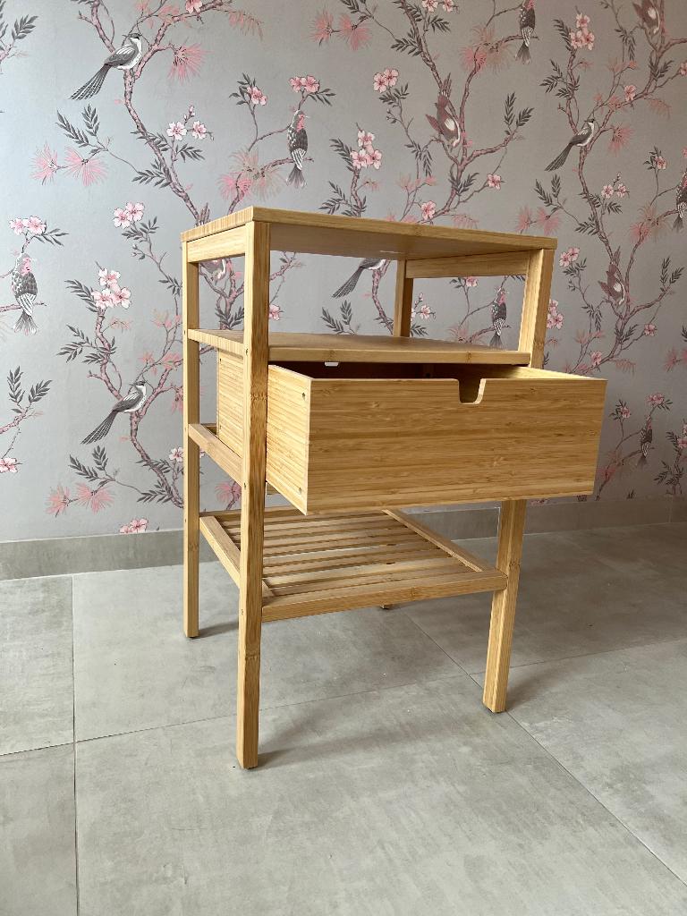 NORDKISA nachtkastje, Huis en Inrichting, Ophalen, Minder dan 45 cm, 55 tot 70 cm, Zo goed als nieuw