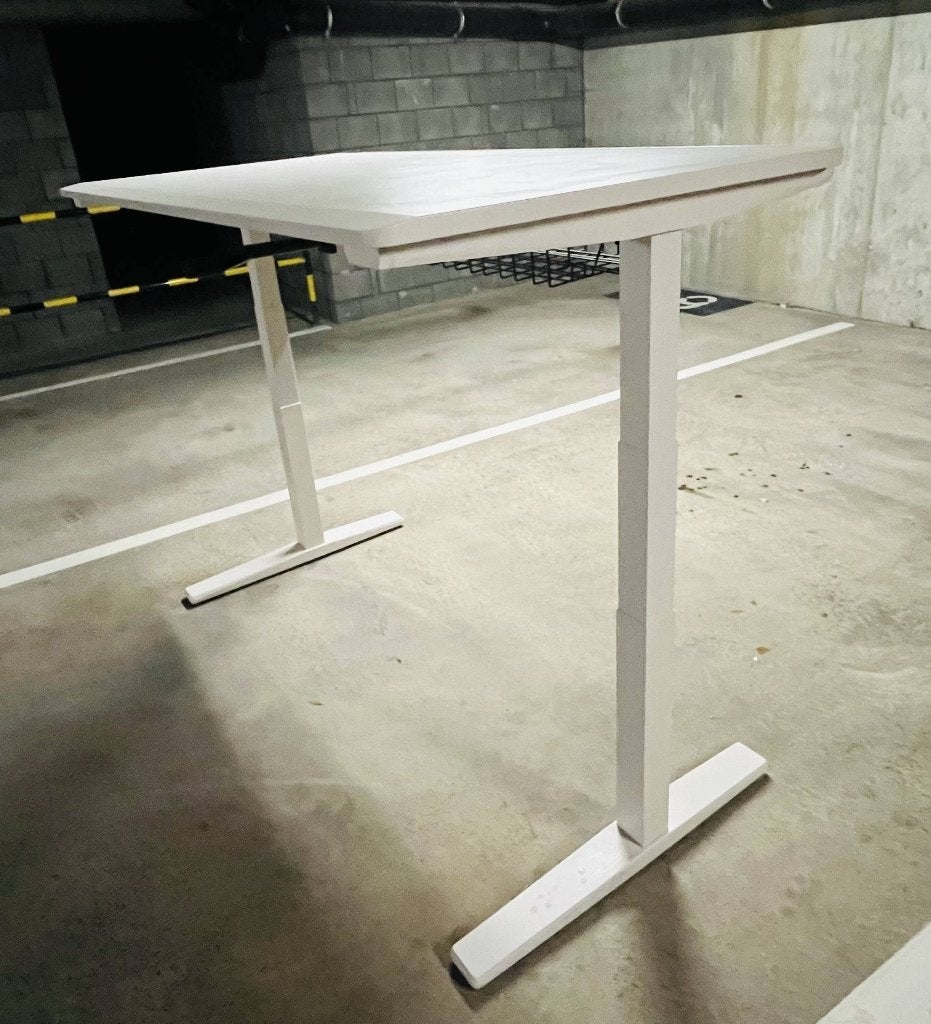 Vitra bureau hoogte met Slinger 160x80cm, Design, Antiquités & Art, Mobile, Table, Autres matériaux, Blanc