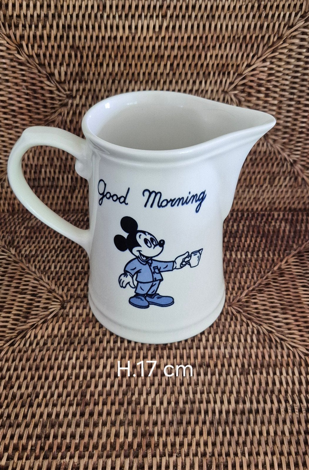 Royal Boch Donaldson Disney Micky Mouse melkkan Good Morning, Verzamelen, Overige Verzamelen, Ophalen