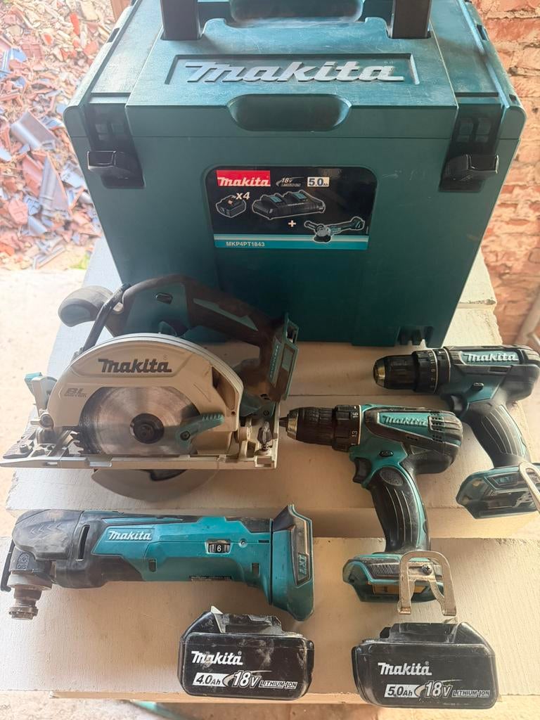 Makita 18v gereedschapset, Ophalen, Gebruikt