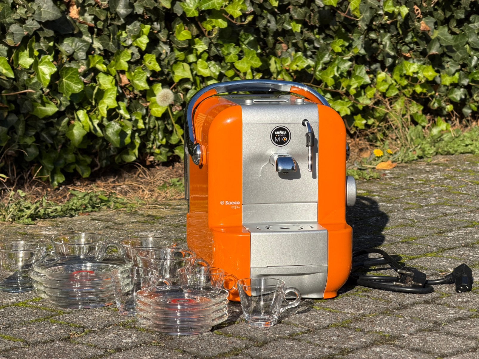 Koffiemachine Lavazza A Modo Mio Saeco EXTRA + kopjes, Stoompijpje, Koffiepads en cups, Ophalen of Verzenden, Koffiemachine