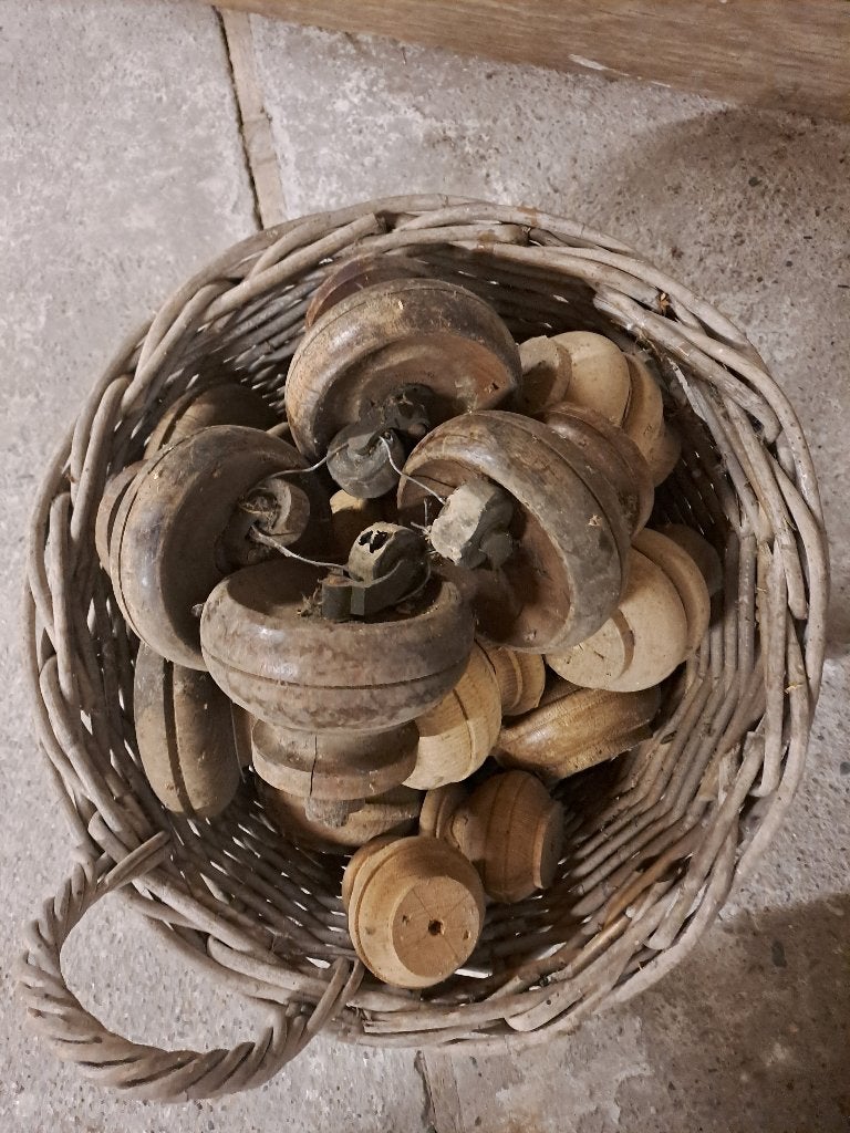 1 Mand vol met oude kastpoten voor de hobbyist., Antiek en Kunst, Ophalen