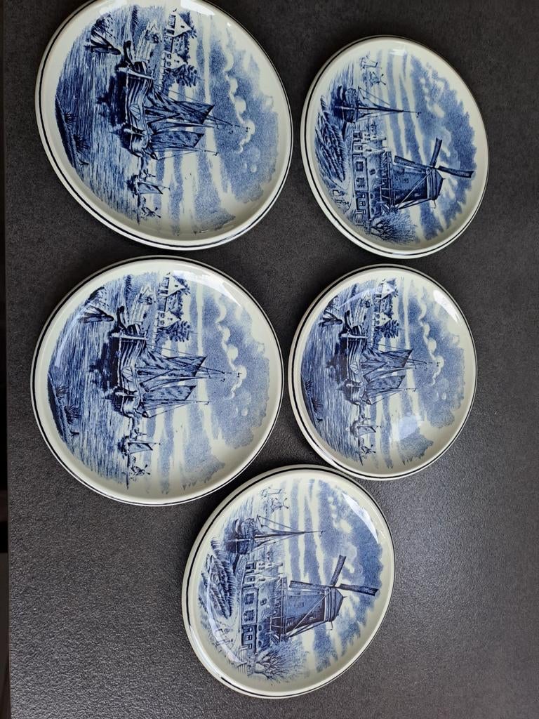 5 bordjes Villeroy &Boch / Boch Delft, Ophalen