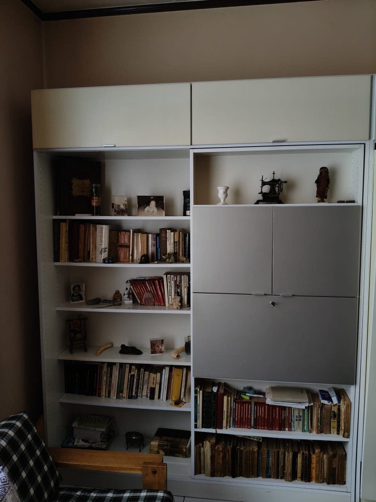 Bibliothèque avec lit escamotable Pirelax (Pirelli) Bon état, Maison & Meubles, Chambre à coucher | Lits, Utilisé, Une personne