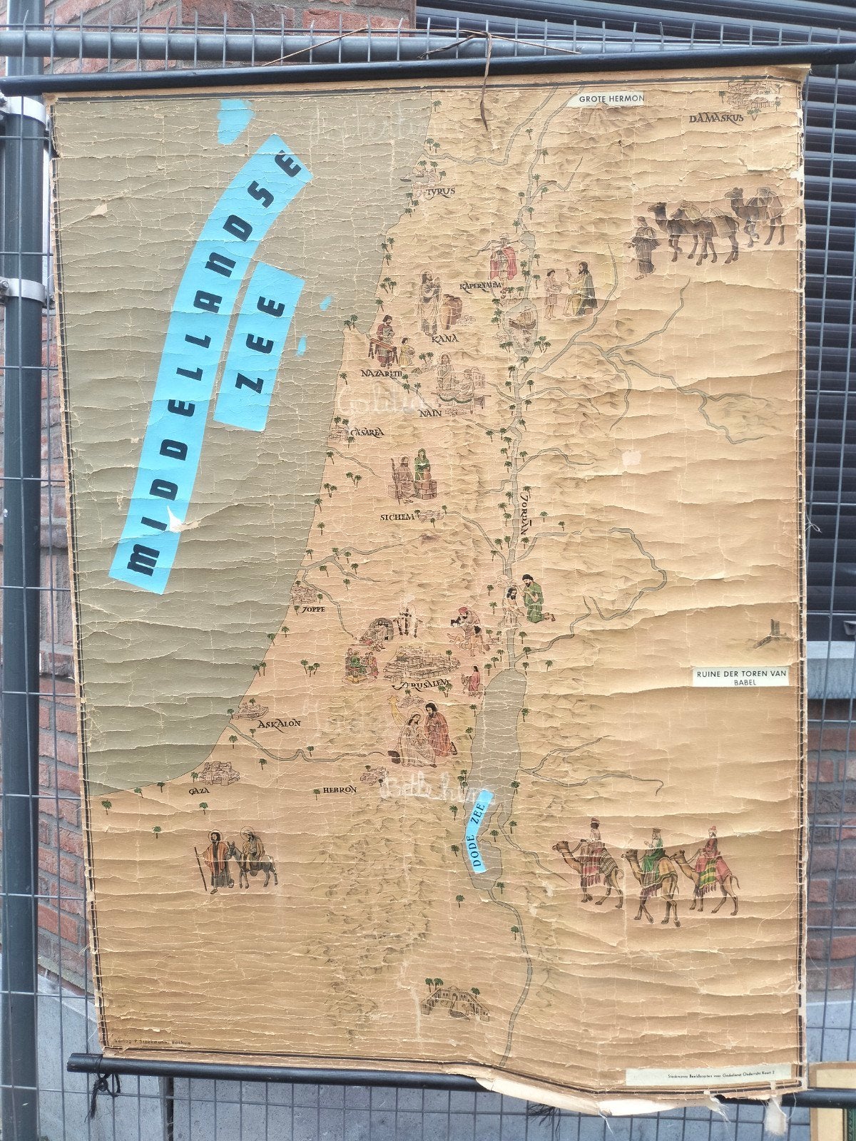 schoolplaten Egypte, Middelandse zee, Antiek en Kunst, Antiek | Schoolplaten, Ophalen