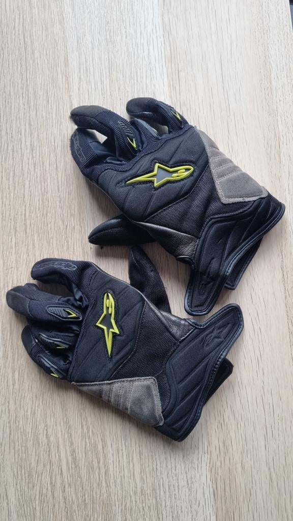 Alpinestars Shore Black fluo motorhandschoenen, Motoren, Ophalen of Verzenden, Handschoenen