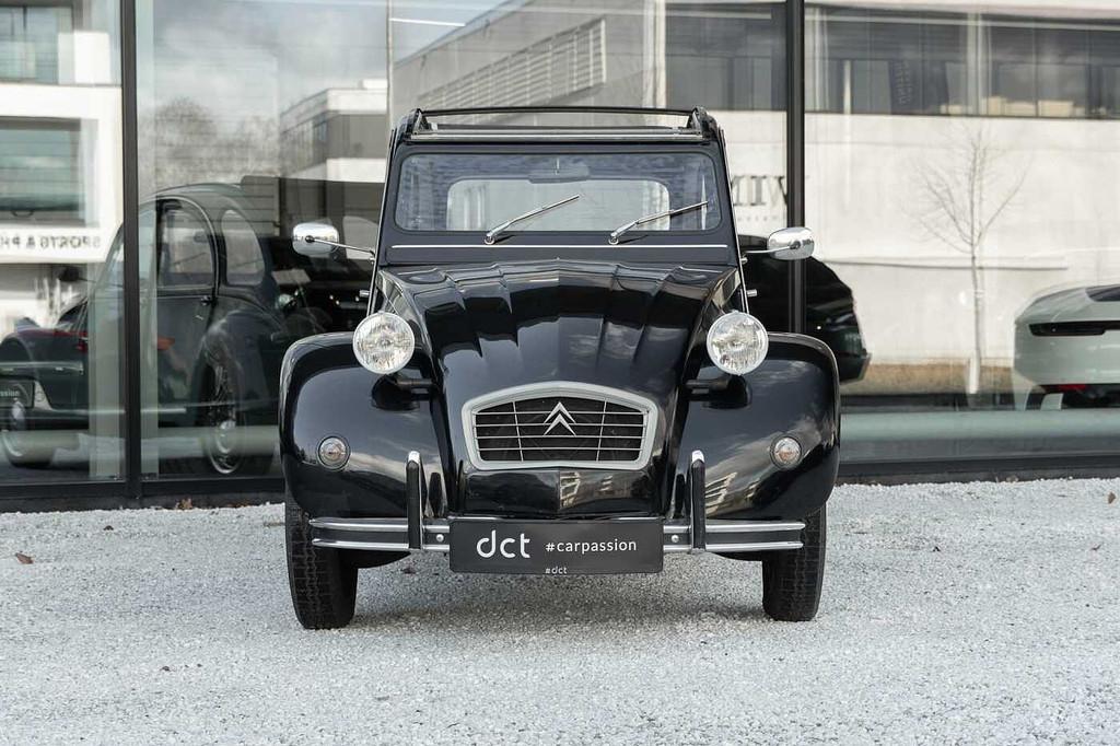 Citroën 2CV Very nice condition! (bj 1974), Stof, Zwart, Open dak, Handgeschakeld