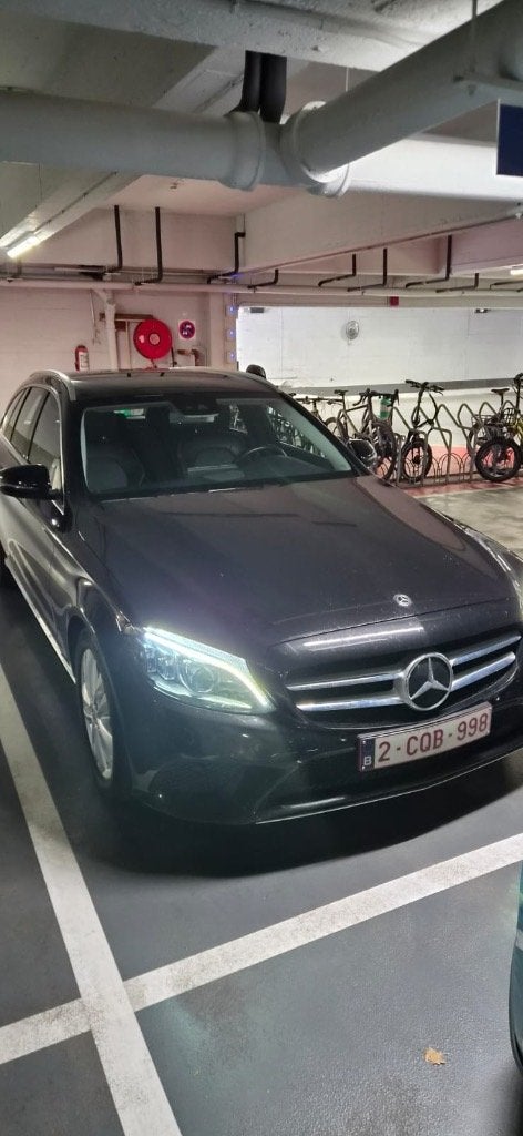 Mercedes C-klasse, Auto's, Leder en Stof, Zwart, 5 deurs, Particulier