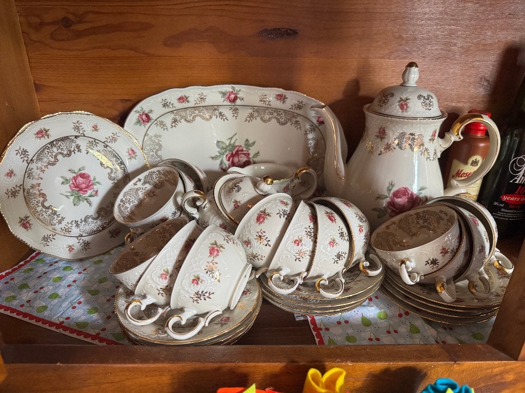 Prachtig vintage Zeh Scherzer Bavaria koffie- of theeservies, Ophalen