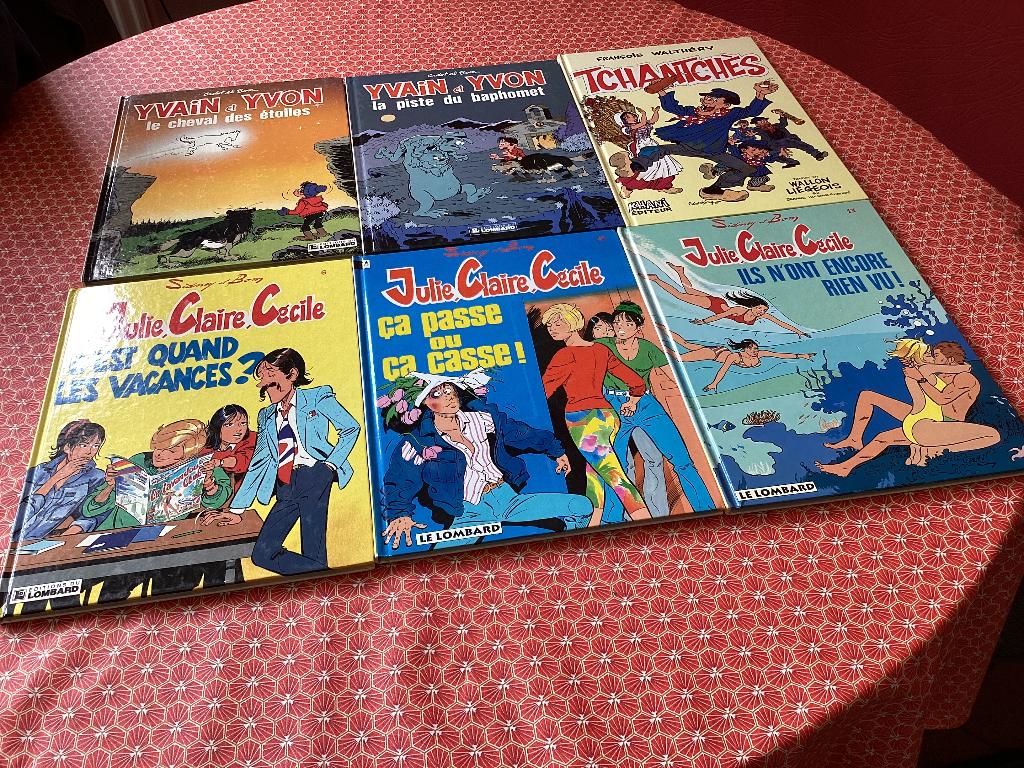6 bandes dessinées, Plusieurs BD, Sidney et Bom, Comme neuf, Enlèvement