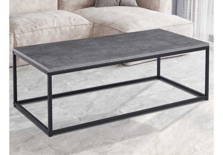 Table basse rectangulaire gris beton neuve, Maison & Meubles, Tables | Tables de salon, Neuf, 100 à 150 cm, Enlèvement, 50 à 100 cm