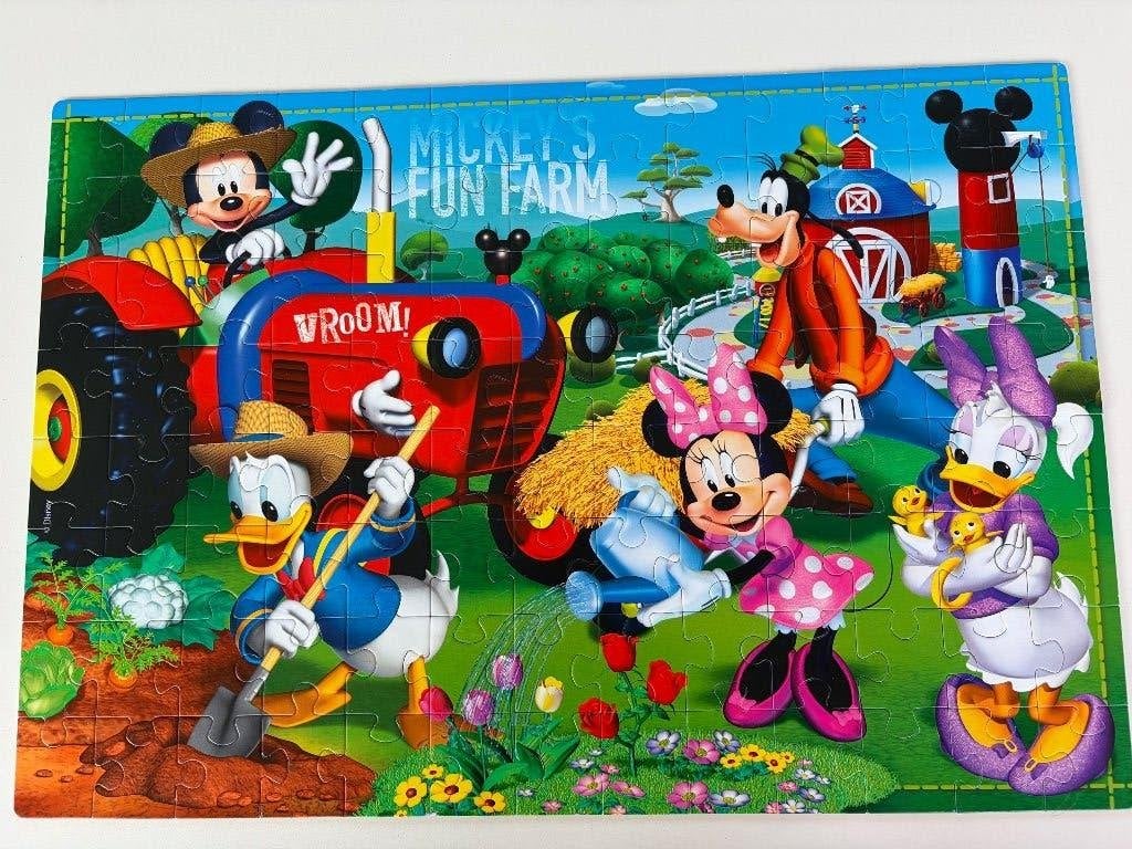 Disney Puzzel Mickey Mouse 104 stuks, Kinderen en Baby's, Ophalen, Meer dan 50 stukjes, Zo goed als nieuw, 6 jaar of ouder