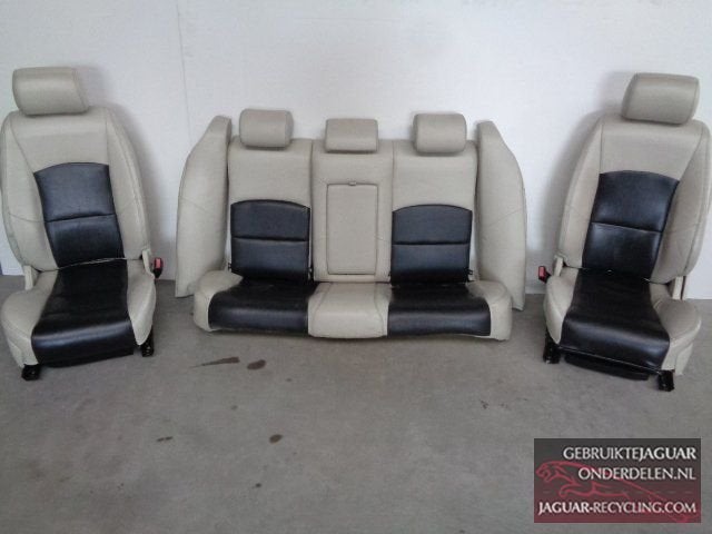 Interieur zwart / wit Jaguar S-Type – R set zo als op de fot, -, Origine de la pièce connue, Utilisé, Jaguar