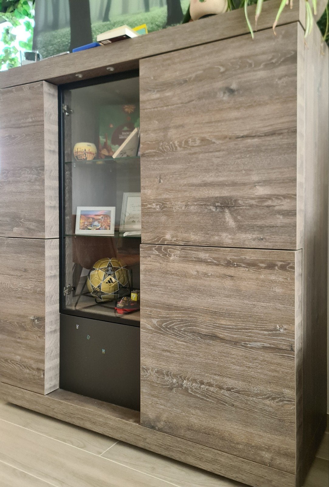 Kast met vitrine + tvkast, Enlèvement