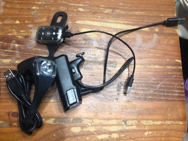 fietsverlichting vooraan,3 stuks,USB-op te laden, Vélos & Vélomoteurs, Enlèvement ou Envoi, Rechargeable, Comme neuf, Phare avant