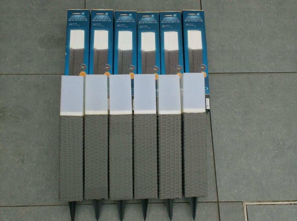 mooie tuinverlichting 6 stuks grijs, Tuin en Terras, Ophalen of Verzenden, Zo goed als nieuw, Overige typen