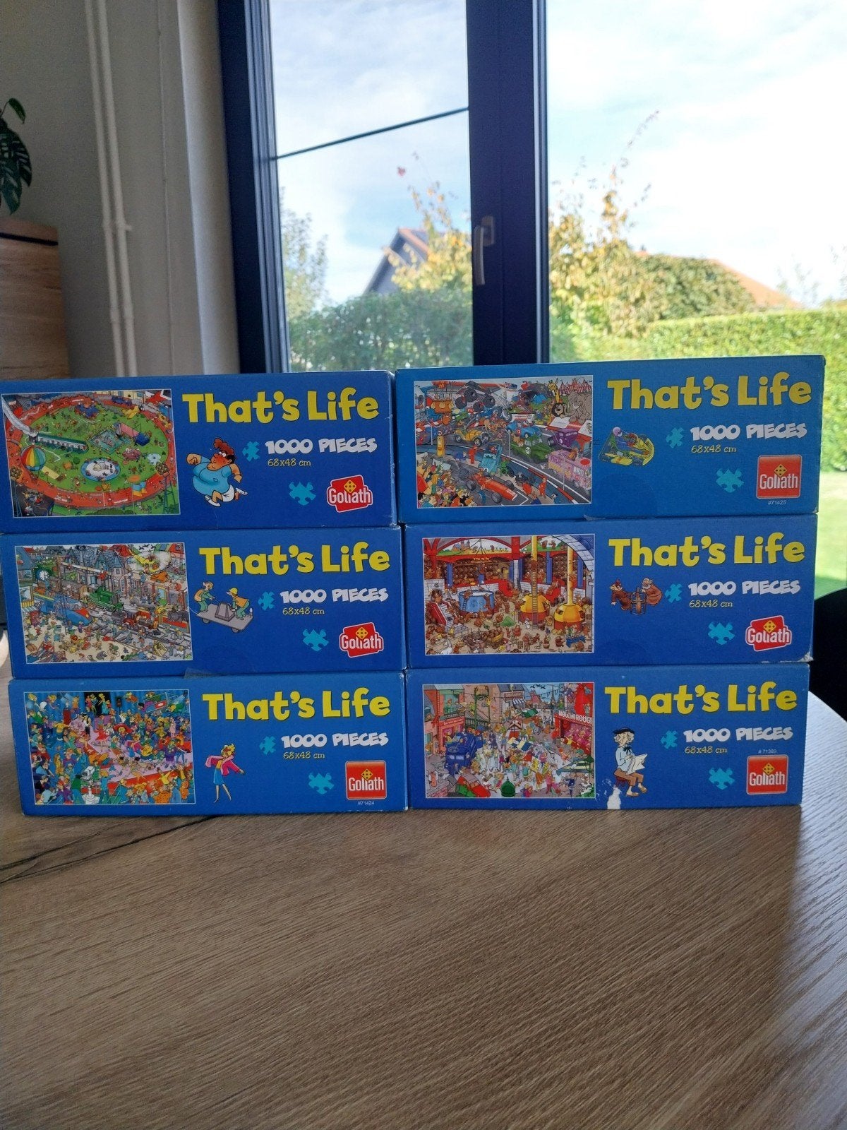 6 puzzels that's life , 1000 stukjes Goliath, Hobby en Vrije tijd, Ophalen, 500 t/m 1500 stukjes, Nieuw, Legpuzzel