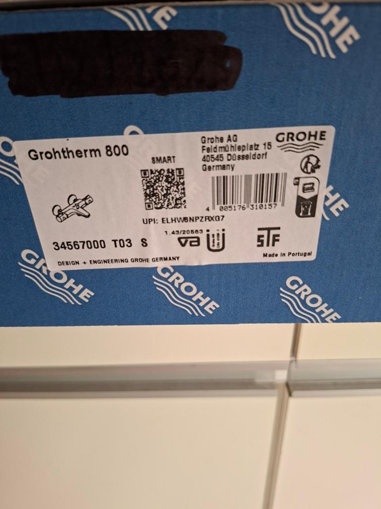 crohe thermostaat  badkraan crohtherm 800, Ophalen of Verzenden, Zo goed als nieuw, Chroom, Bad