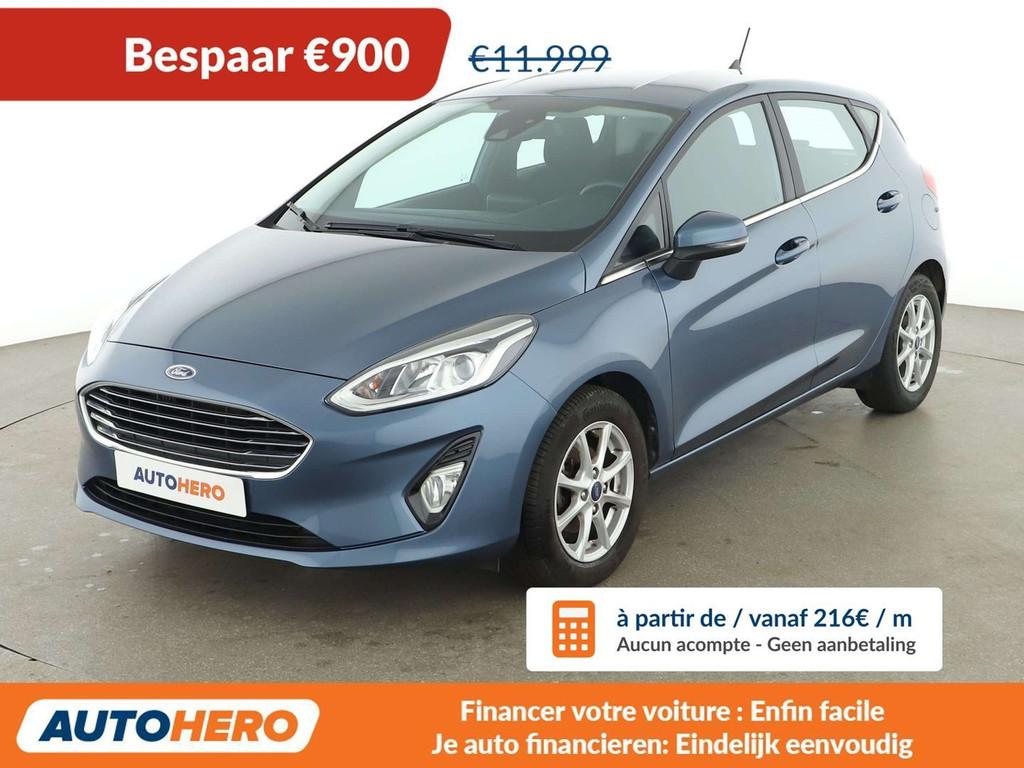Ford Fiesta 1.0 EcoBoost Titanium (bj 2021), Auto's, Voorwielaandrijving, 116 g/km, Stof, Gebruikt