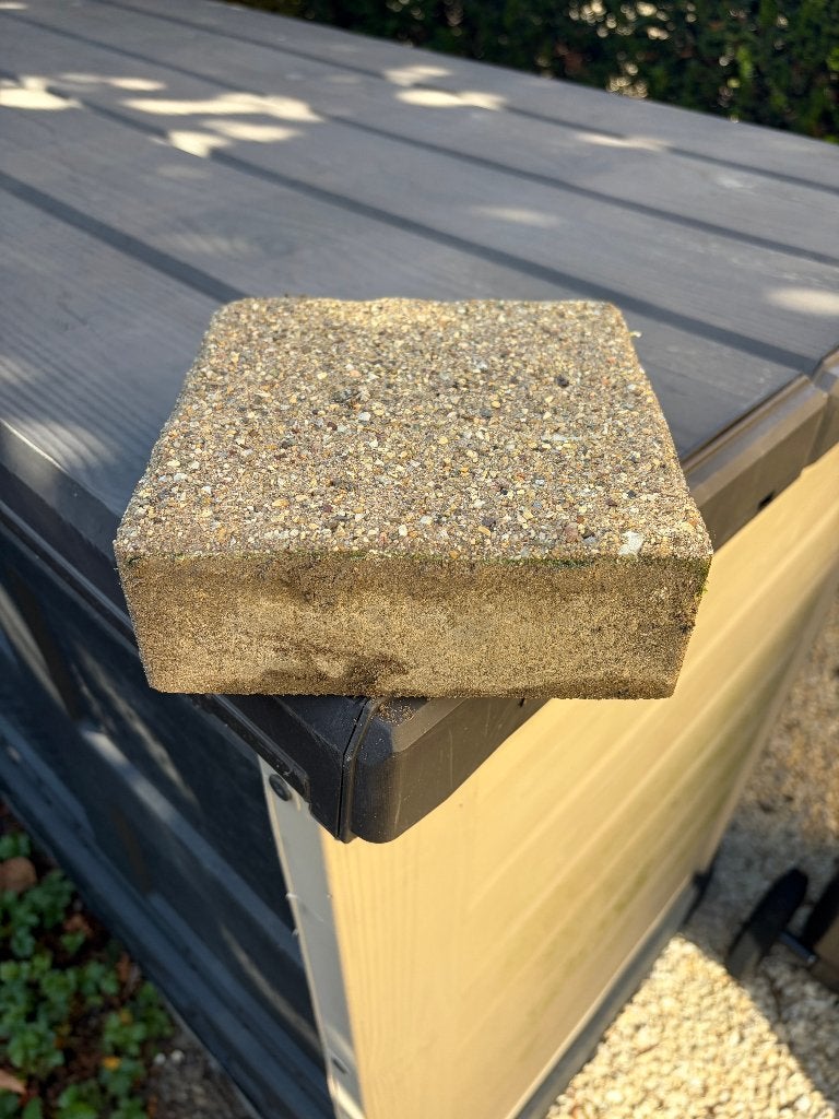 Gratuit - lot de pavés en béton beiges 16x16x6cm, Jardin & Terrasse, Béton, Enlèvement, Utilisé, 5 à 10 m²