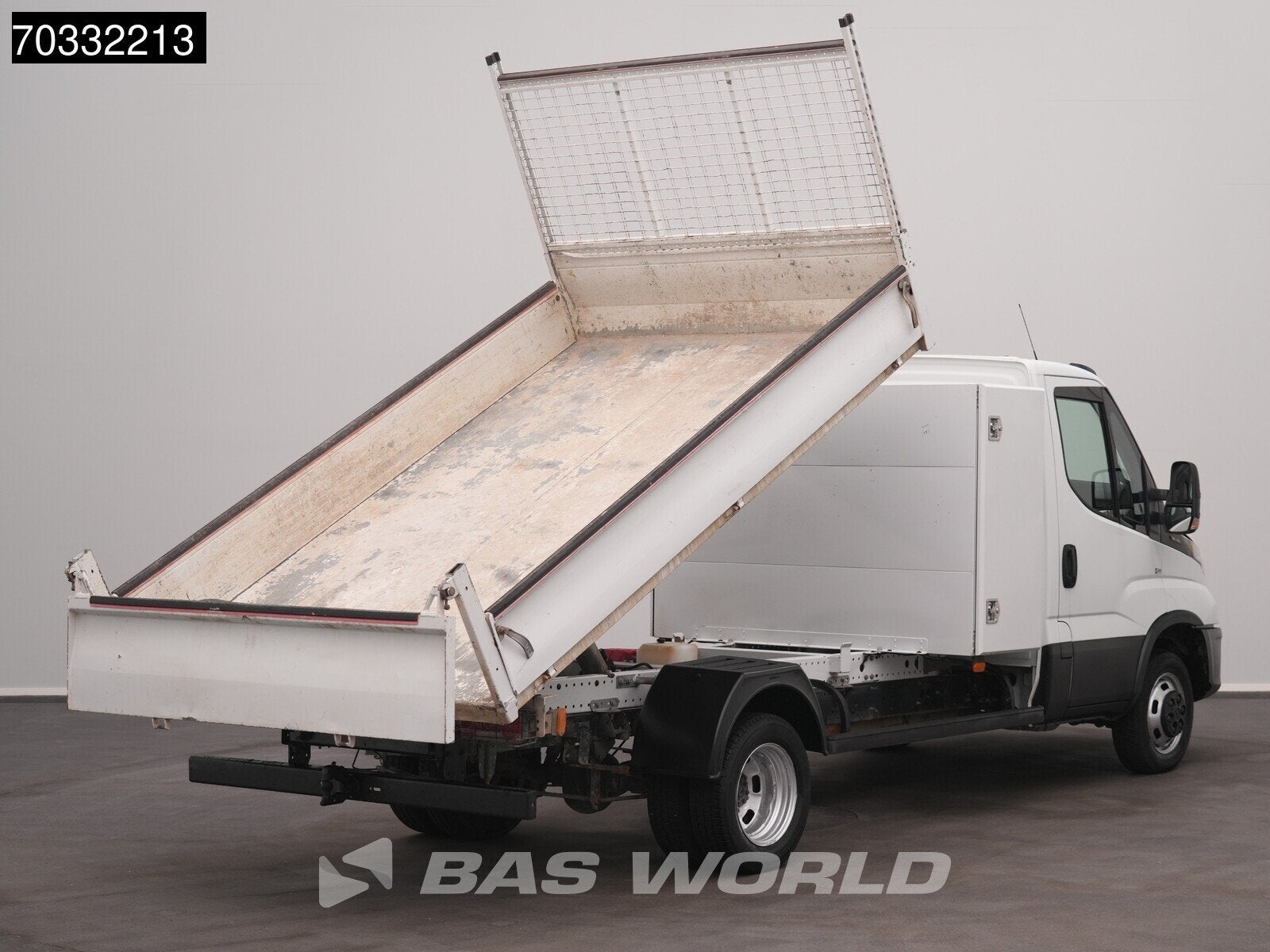 Iveco Daily 35C16 3.0L Kipper met Kist Dubbellucht 3,5t Trek, Stof, Gebruikt, Euro 6, 4 cilinders