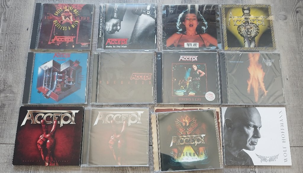 CD's Accept en Helloween, als nieuw, Cd's en Dvd's, Cd's | Hardrock en Metal, Ophalen of Verzenden