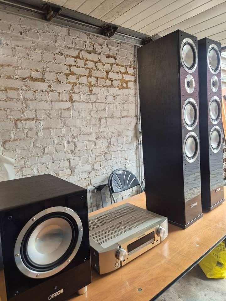 Canton Chrono 5.1 set + Marantz NR1604 AV-receiver, Audio, Tv en Foto, Luidsprekerboxen, Ophalen, Gebruikt, Center speaker