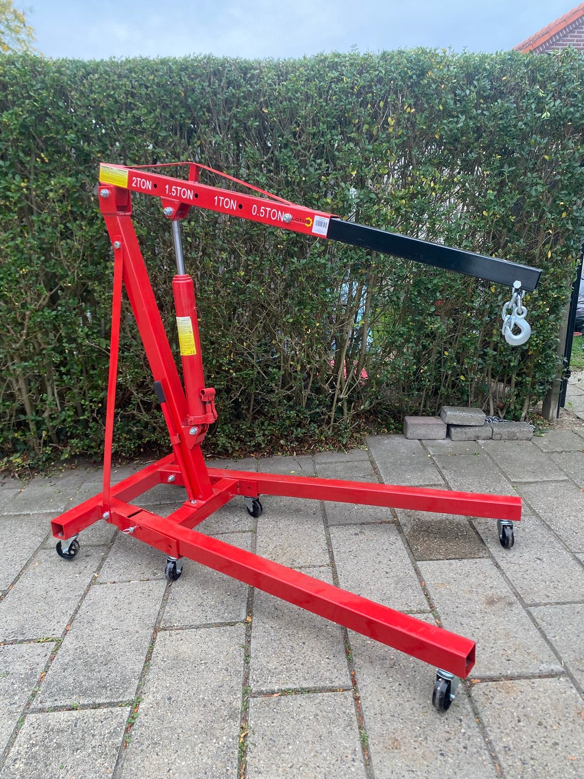 Motortakel 2000kg (2x gebruikt-bijna nieuw), Bricolage & Construction, Enlèvement, Comme neuf