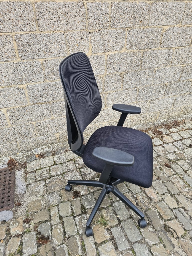 Ergonomische bureaustoel Giroflex Model 353, Huis en Inrichting, Bureaustoelen, Ophalen, Gaming bureaustoel, Zwart, Zo goed als nieuw