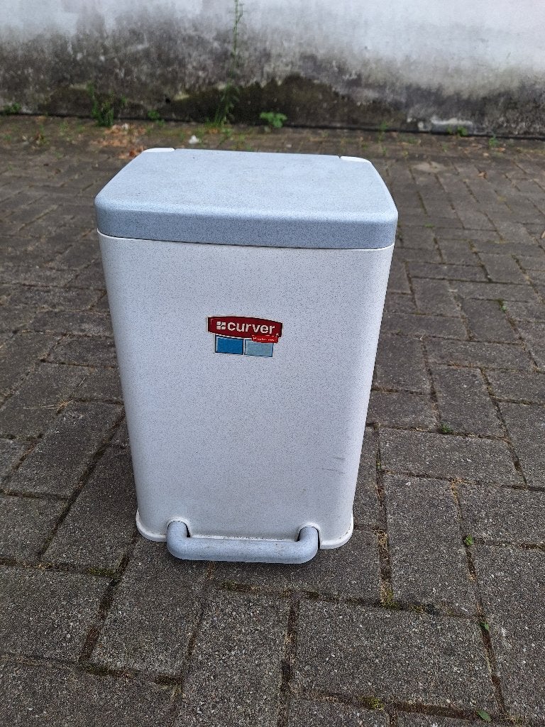 CURVER VUILNISBAK, Ophalen, Kunststof, Met pedaal, Zo goed als nieuw