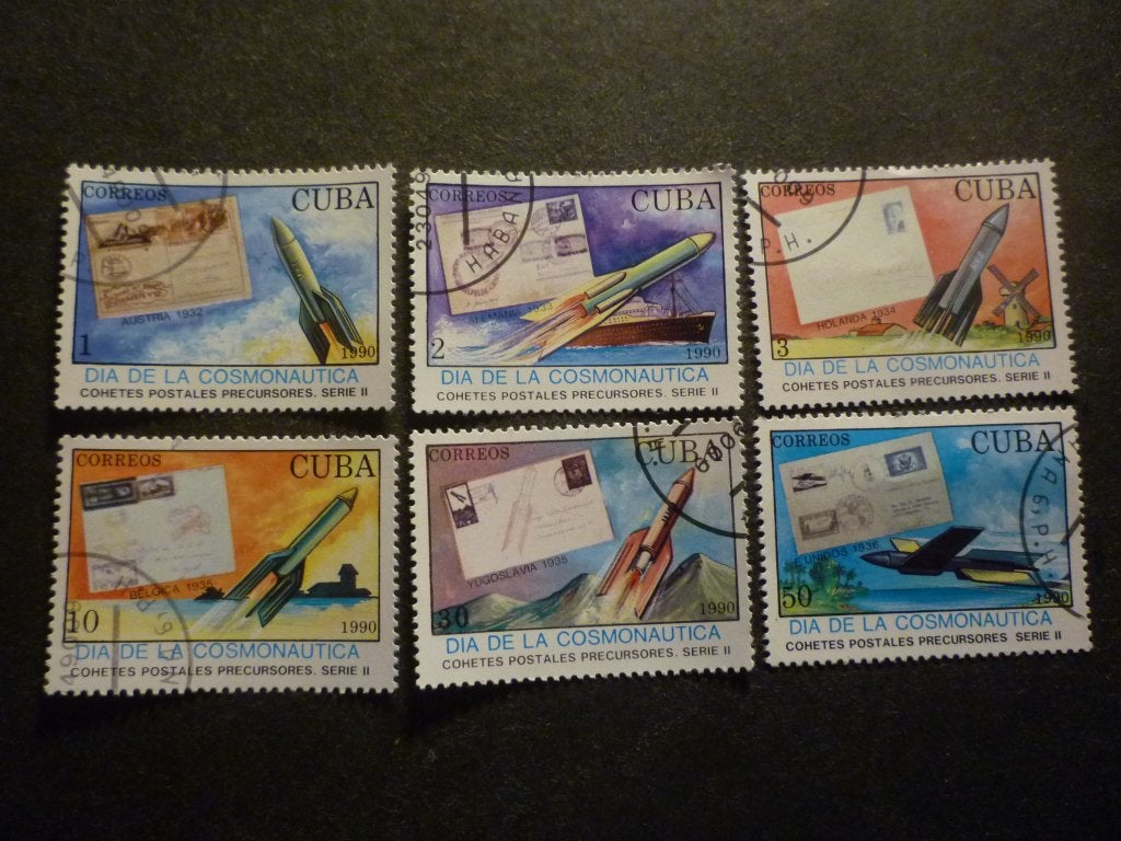 Cuba 1990 Mi 3372/3377(o) Gestempeld/Oblitéré, Envoi, Affranchi, Amérique centrale