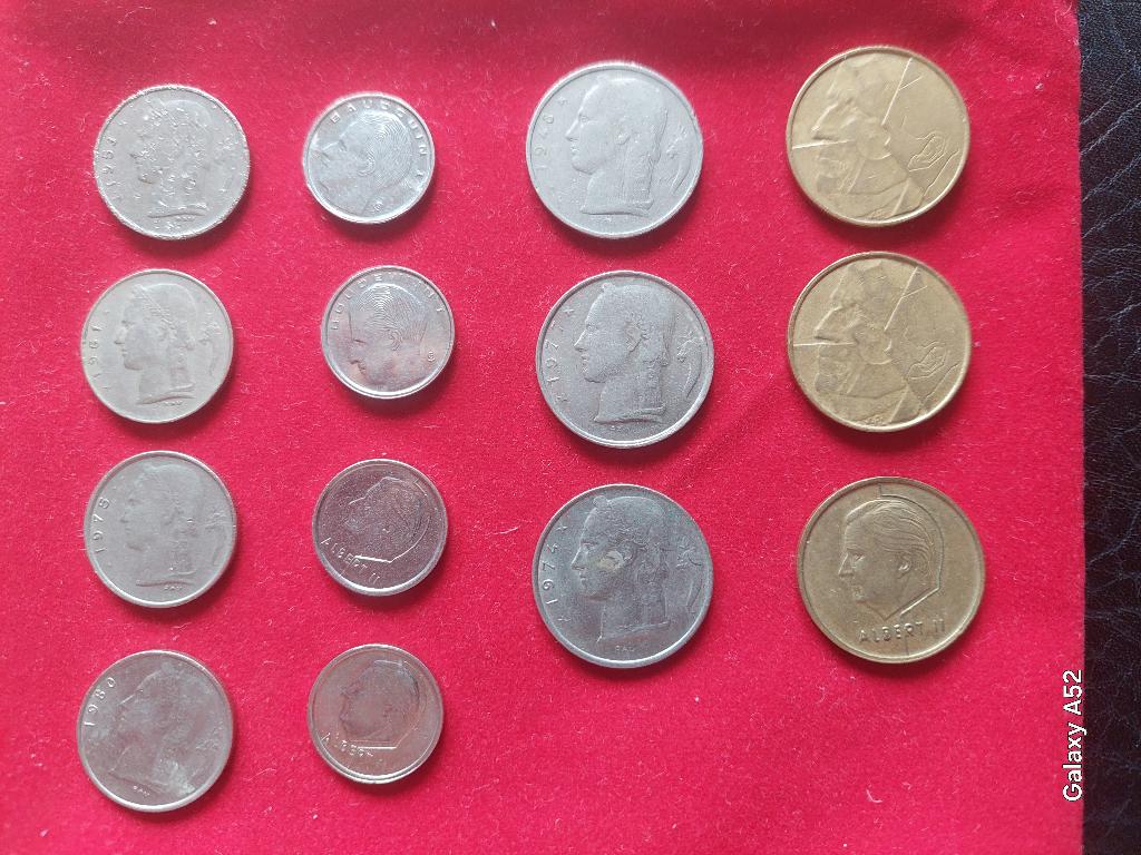 Monnaies belges de 1 et 5 francs, Timbres & Monnaies, Monnaies | Belgique, Série, Métal, Enlèvement ou Envoi