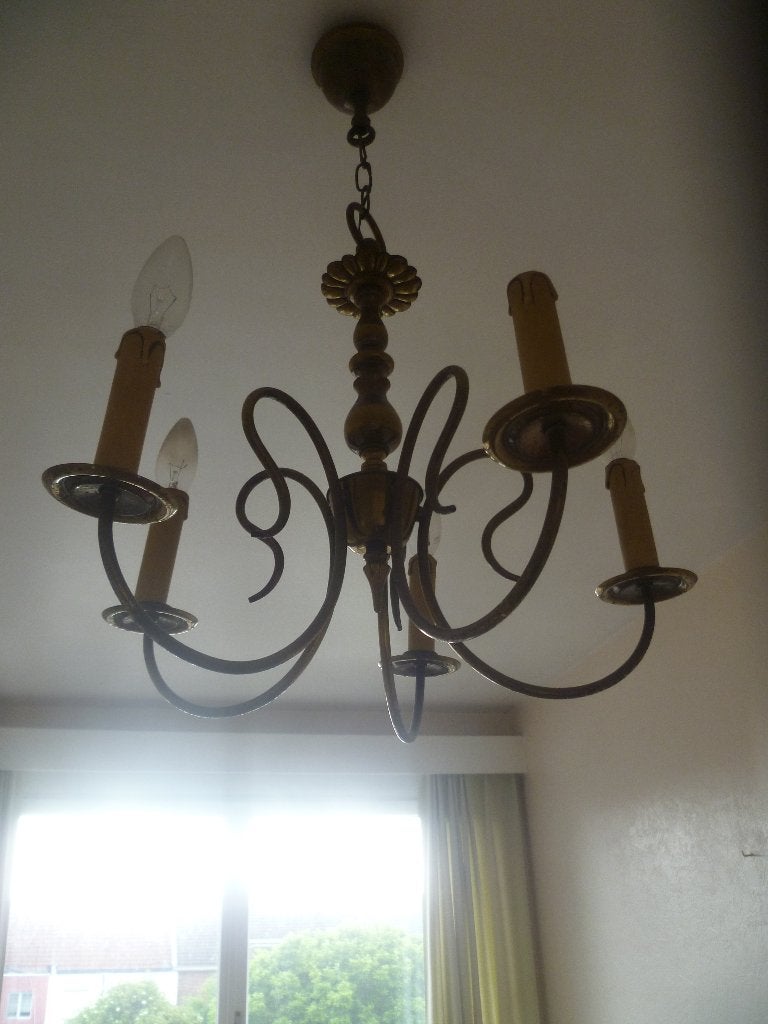 OUDE KOPEREN LUSTER, Ophalen
