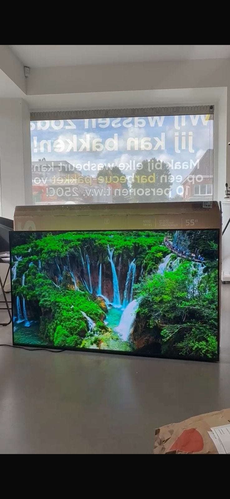 Philips 55” 4K QLED Ambilight TV – als nieuw, Enlèvement, Neuf