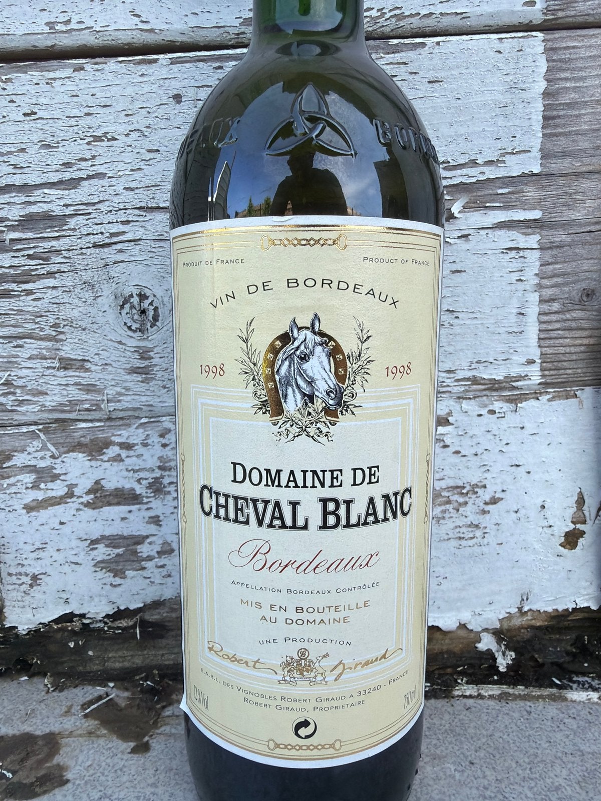 11 Domaîne Cheval Blanc witte wijn, Ophalen of Verzenden, Zo goed als nieuw