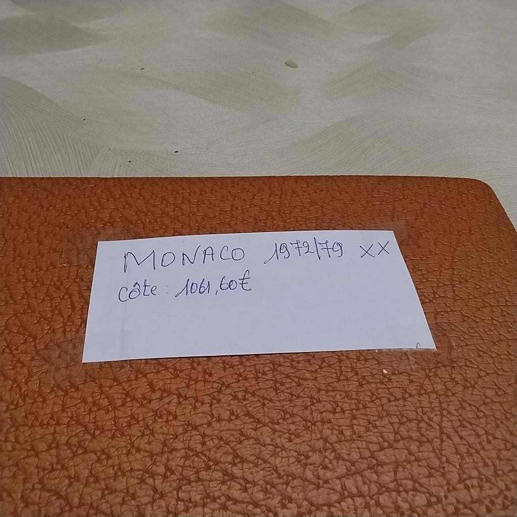 MONACO 1972/1980 postfris met cote 1061,60 € LINDNER ALBUM, Ophalen of Verzenden