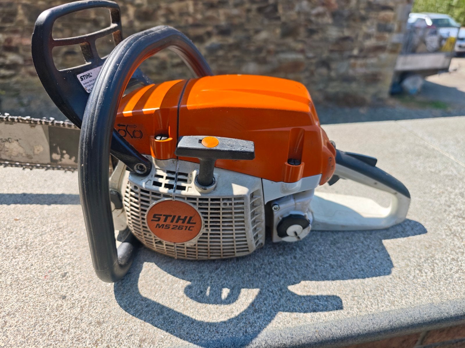 Tronçonneuse Stihl ms261c, Ophalen