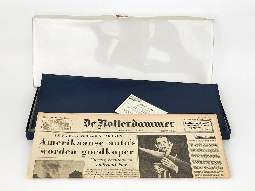 historische krant 8 maart 1962, Verzamelen, Tijdschriften, Kranten en Knipsels, Krant, 1960 tot 1980, Ophalen of Verzenden