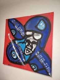 Fabian (Herman Brood) AIRPLANE   Met certificaat, Antiek en Kunst, Ophalen, Gesigneerd, Doek