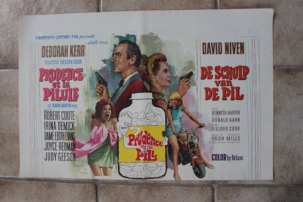 filmaffiche Prudence And The Pill 1968 filmposter, Enlèvement ou Envoi, Rectangulaire horizontal, A1 jusqu'à A3, Comme neuf