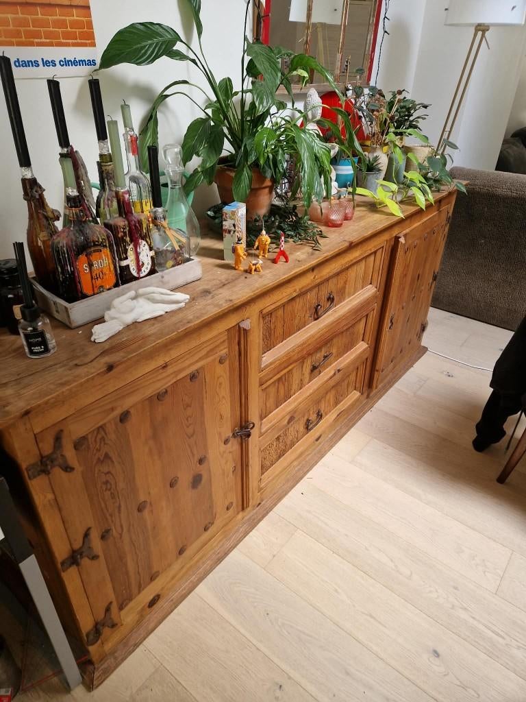 Houten kast, Ophalen, Gebruikt, 5 laden of meer, 200 cm of meer
