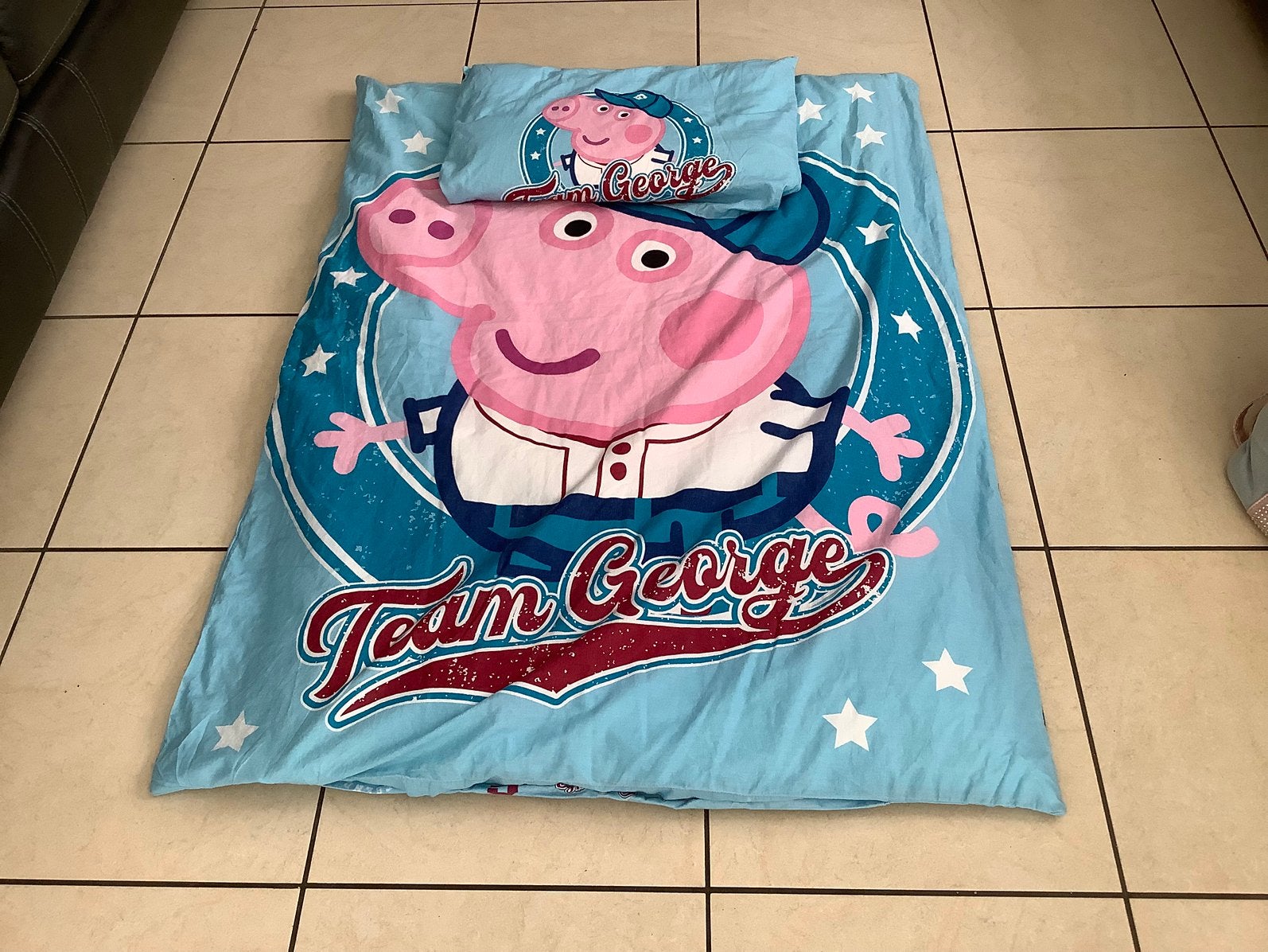 Couette avec parure Peppa Pig. Super état, Enlèvement, Comme neuf
